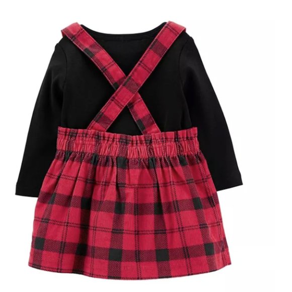 BABY CARTERS 3 PIECE TEE & JUMPER SET SIZE 9M  #K67 - Picture 2 of 3